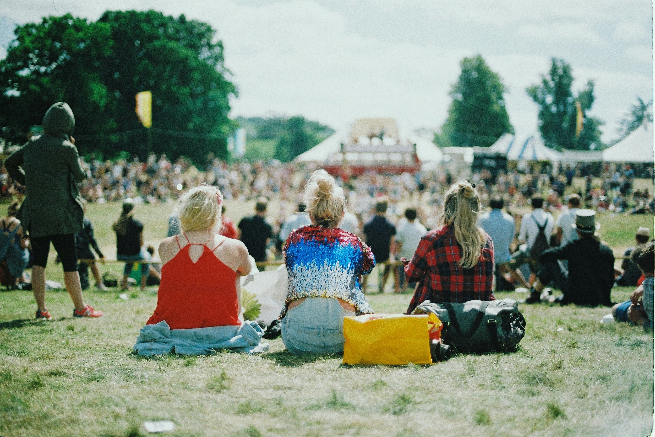 Festival crowd watching a live performance